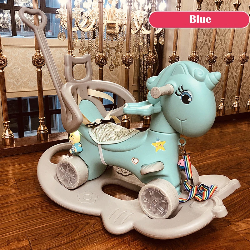 Детская пластиковая игрушка качалка Shake Horse 1 год Маленькая детская двойного
