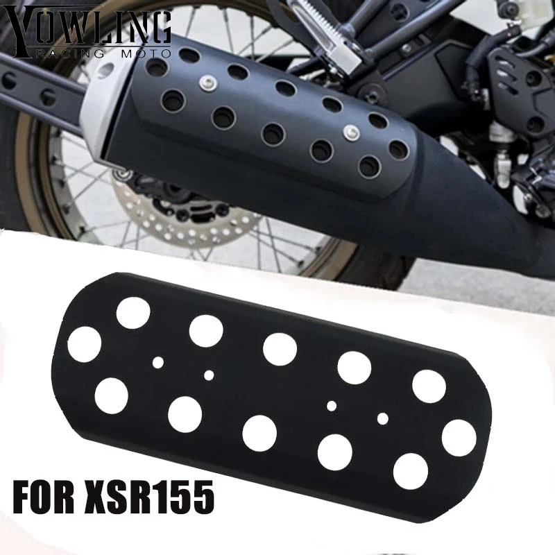 

XSR155 xsr Motorcycle Exhaust Muffler Pipe Heat Shield&Crash Protector Guards Cover For YAMAHA XSR 155 2019-2020