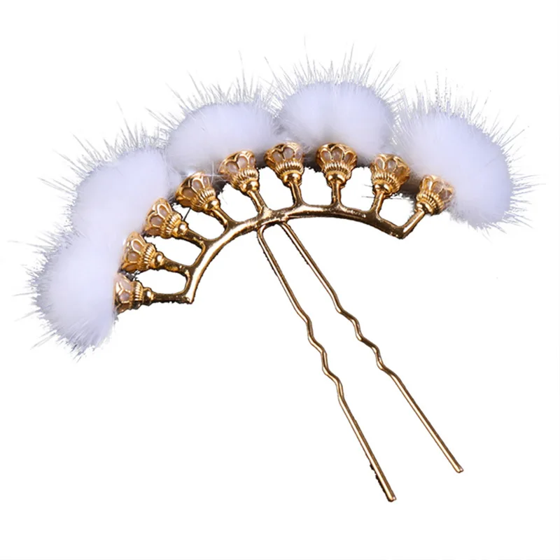 

Hanfu headdress hairpin 9 rows hairpin hairpin 5 rows pearl hairpin