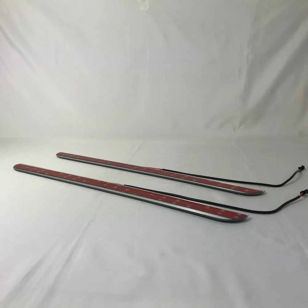 

Express delivery led door sill plate strip welcome light threshold guard protectors for lada granta