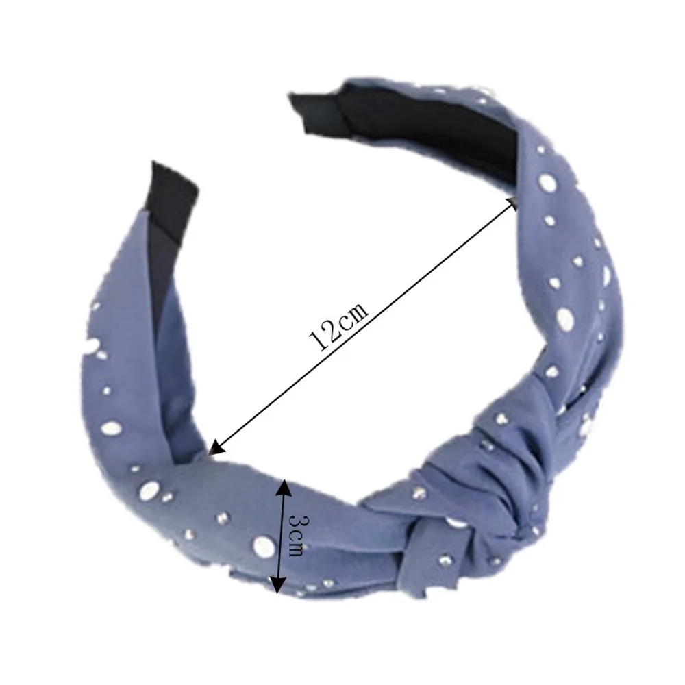 

1PC Solid Color Knot Headbands for Women Simple Fabric Girls Hairband Women Hair Accessories Wide Side Hair Band