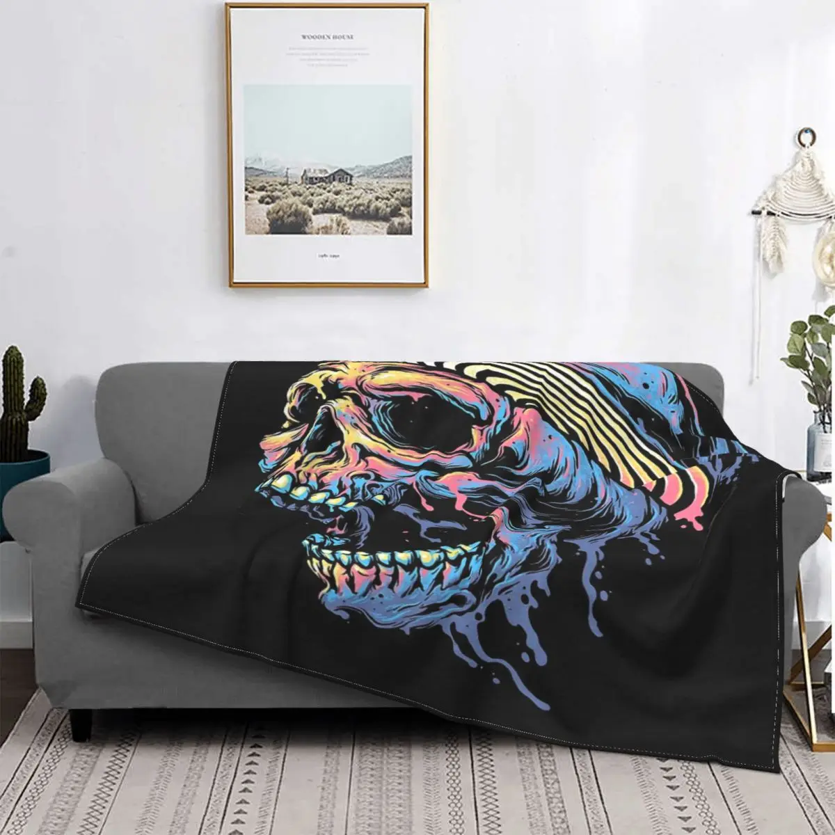 

Manta de calavera de disoluдоль, для cama colcha, manta a cuadros, manta Kawaii для детей