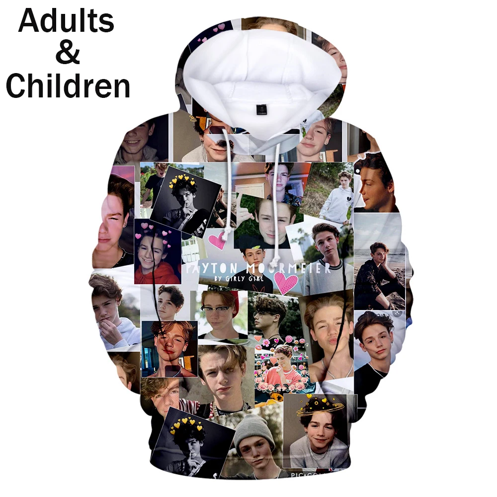 

Payton Moormeier Hoodies Men Women Fashion Sweatshirts Hip Hop Kids Pullovers Payton Moormeier Boys Girls Clothes 2020 3D Print