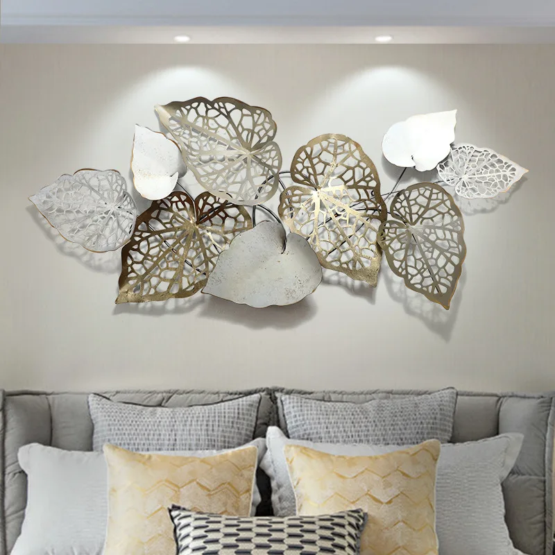 

Creative 3D metal leaf Wall stickers home decoration wall Aesthetic room decor Modern Home decor Room decoration accessories