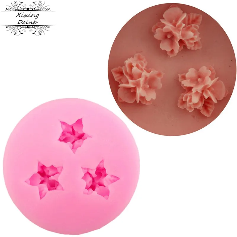 

Mini flower shape silicone mold soft candy cake decorated chocolate polymer clay resin Kitchen Baking Products