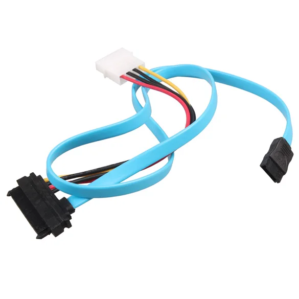 

7 Pin SATA Serial ATA to SAS 29 Pin and 4 Pin Power Cable to 4 Pin Male Power Connector Cable Computer Cables & Connectors