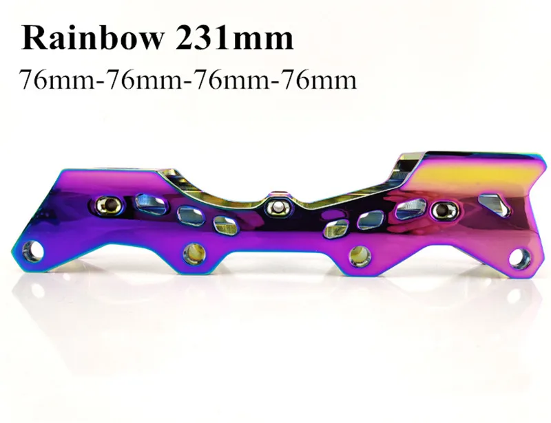 Rainbow 231mm Фигурная рамка для обуви для Powerslide RB для Ролики SEBA hv HL T IGOR KSJ слалом Фигурное катание рамы 231 мм 243 мм - Цвет: Rainbow 231mm