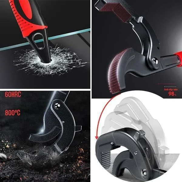 

Auto Lock Adjustable Universal Pipe Wrench large Open End Wrench Universal Spanner Repair Tool for Water Pipe Screw Bathroom