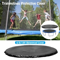 6810ft black trampolines protective cover round rainproof uv resistant gravity trampoline cover for outdoor dust proof cover