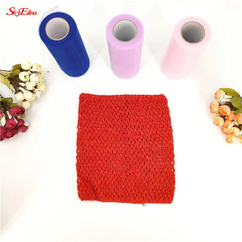 red 23*20 см, подходит для От 1 до 3 лет, детей, эластичная, обернутая грудь, вязаная повязка на голову, пачка, топы, вязаная юбка, платье, 7zSH939 - Цвет: red