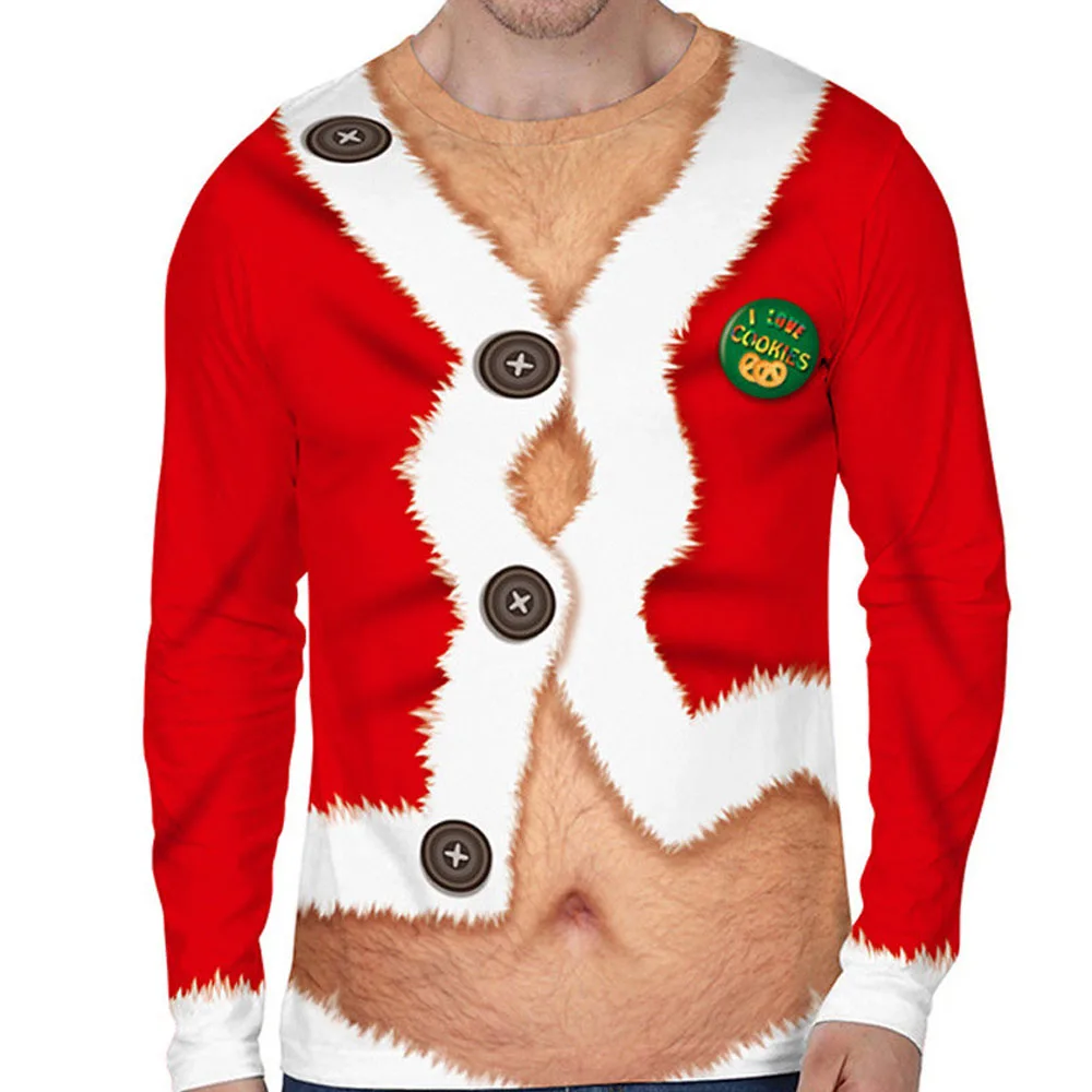Модный Забавный Рождественский свитер унисекс для мужчин и женщин