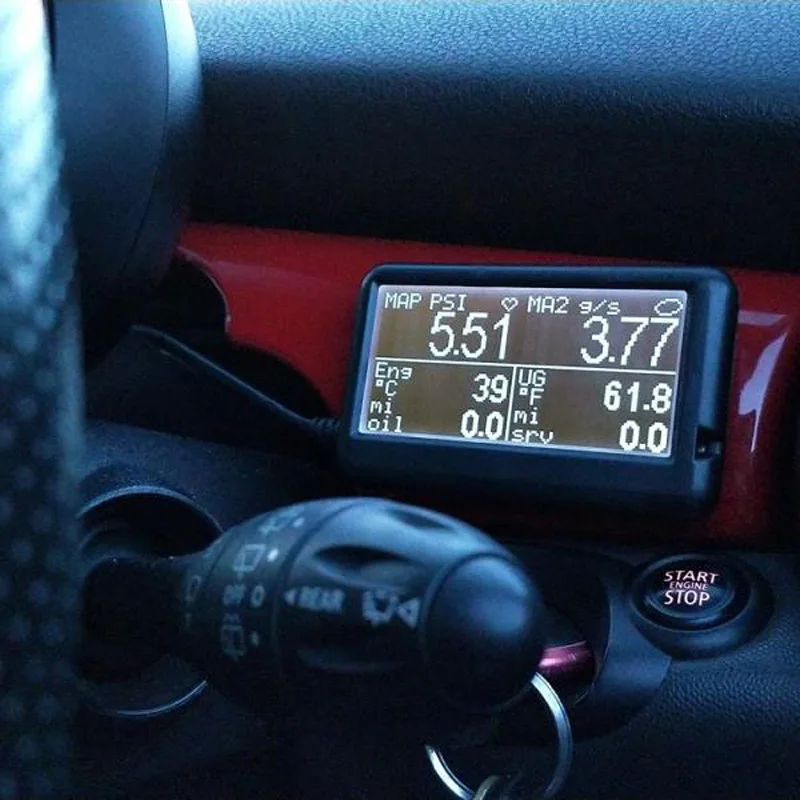 Автомобильный OBD2 сканер UltraGauge EM Plus v1.4 считыватель кодов измерители и калькулятор