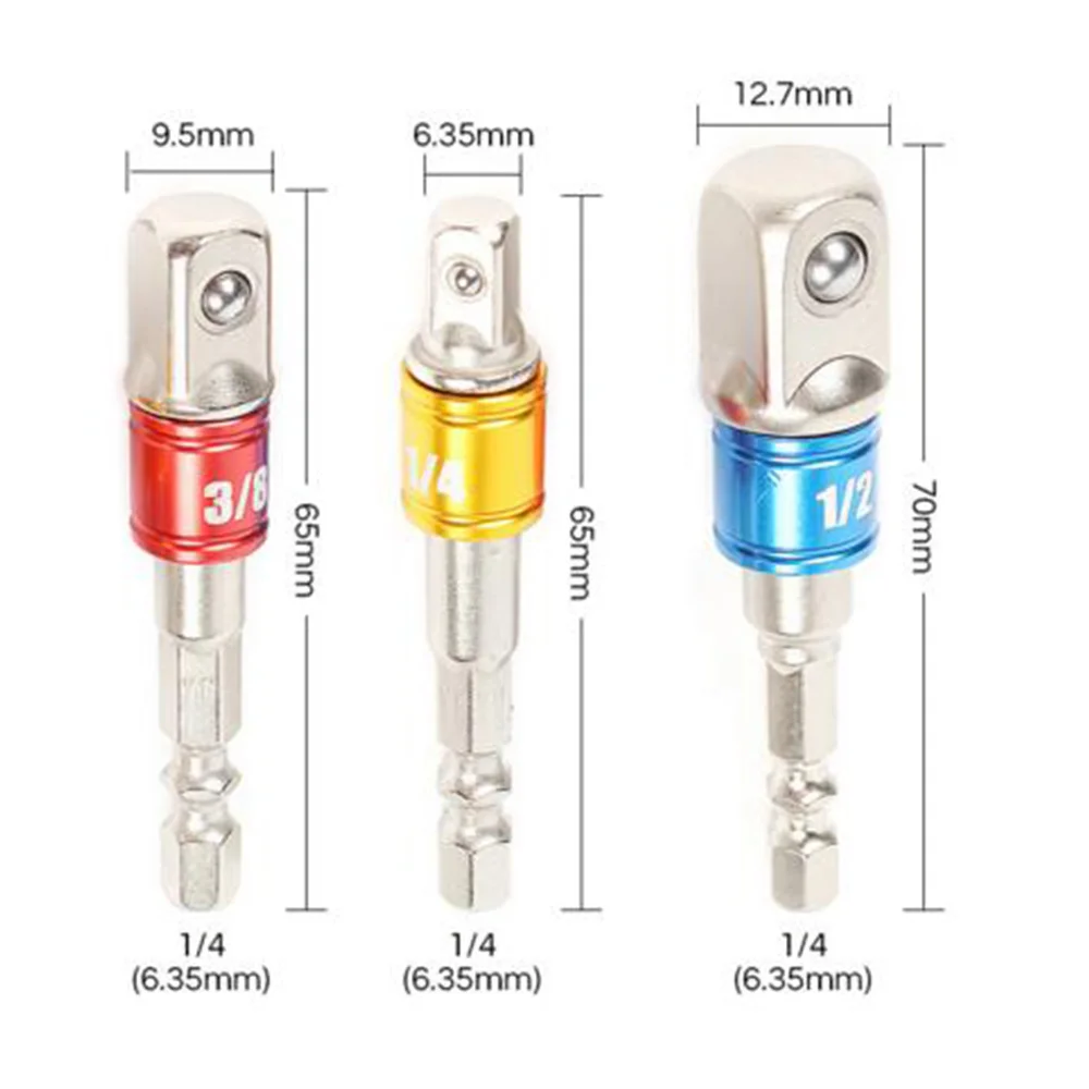 3 шт./компл. ручные электроинструменты адаптер гнезд наборы шестигранных