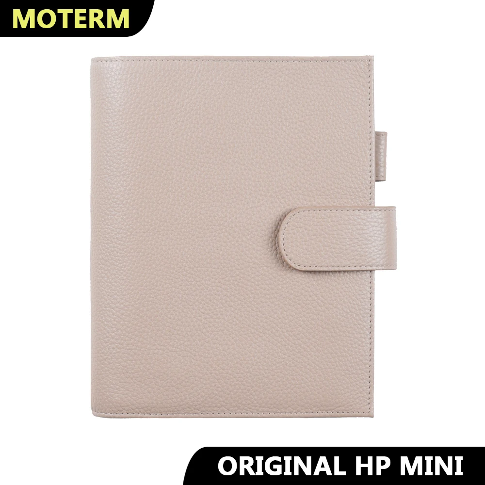 

Moterm Discbound Series Mini HP Cover For Happy Planner Genuine Pebbled Grain Cowhide Expansion Disc Bound Organizer Journal