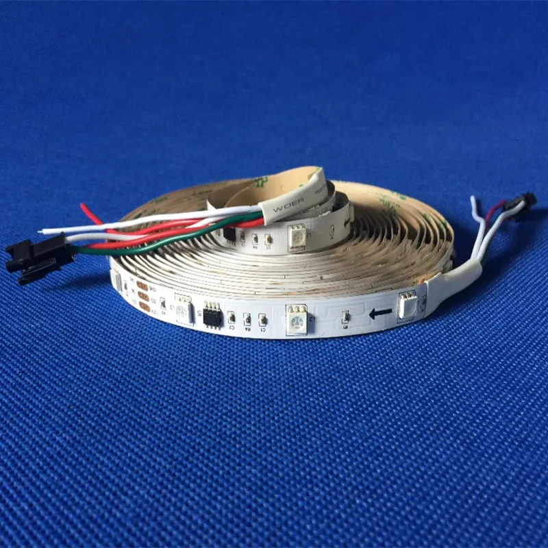 

5M WS2811 60leds/m SMD5050 RGB Full Color LED Flexible Strip DC12V Pixel Light 2811 IC Non-waterproof kontrolle 3 leds