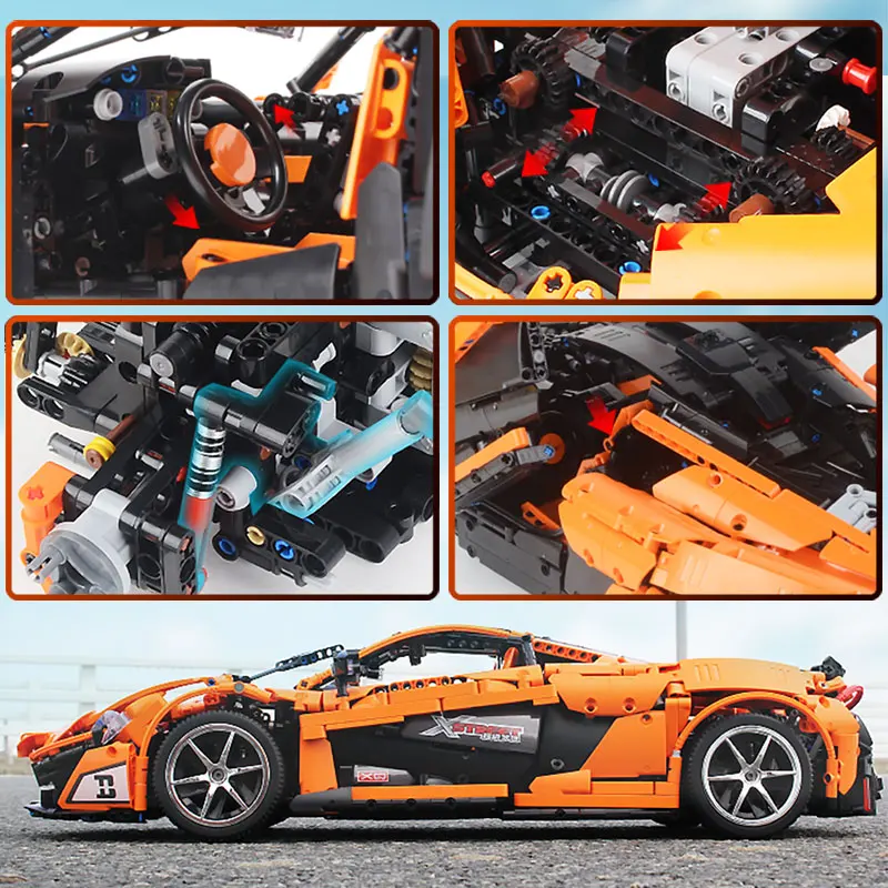 Город приложение RC/non RC супер Скорость двигателя автомобиля здание Мпц блоки