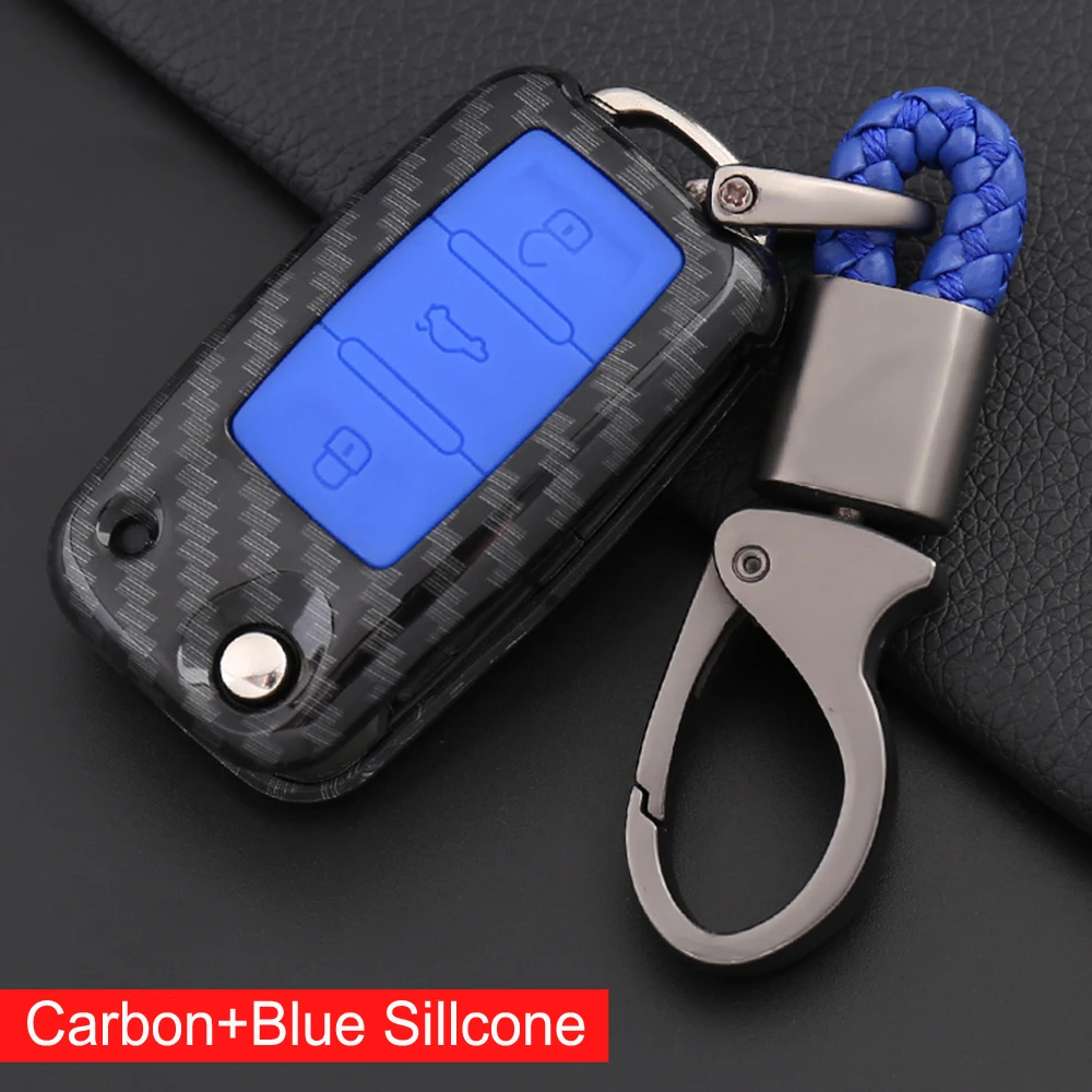 

ABS Car Key Cover Case Shell Fob For VW Golf Bora Jetta POLO GOLF Passat For Skoda Octavia A5 Fabia For SEAT Ibiza Leon