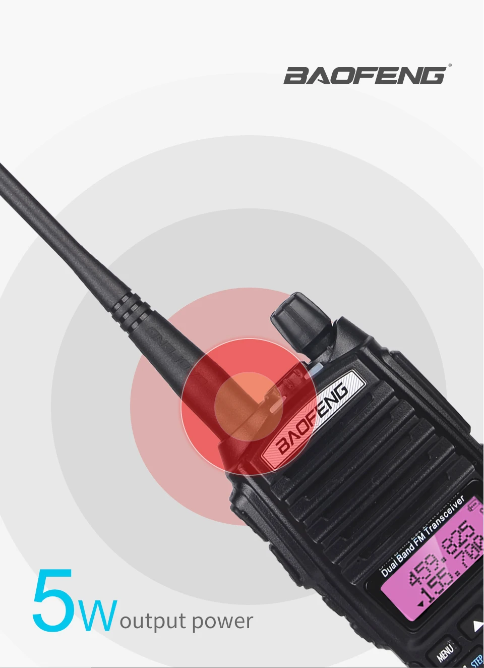 Горячая цена Baofeng UV-82 портативная рация UHF VHF 400-520MHz двухстороннее радио UV82 Двухдиапазонная Любительская радиоприемная рация HF FM приемопередатчик