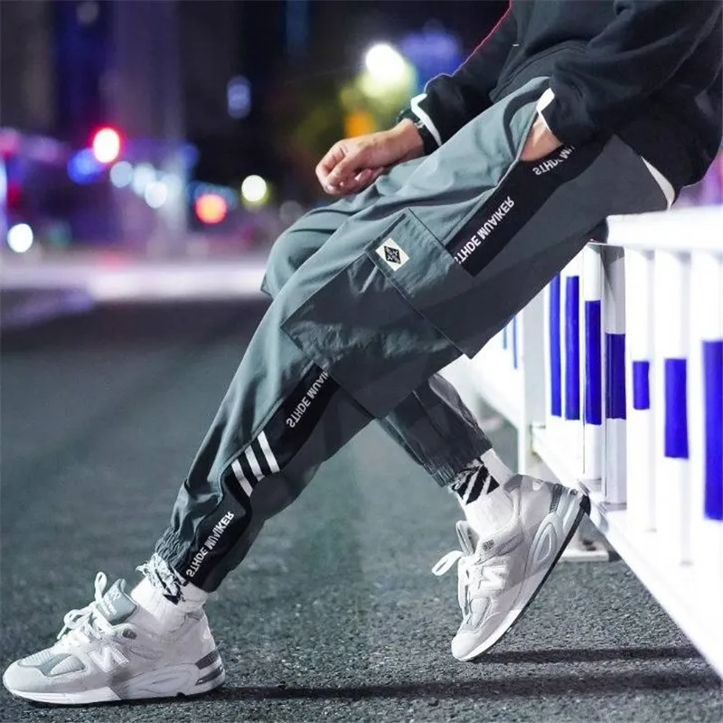 

5XL Hip Hop Thin Streetwear Pants Men Jogger Ankle-Length Harem Pants Men Clothes 2019 Summer Joggers Trousers Men Pants Casual