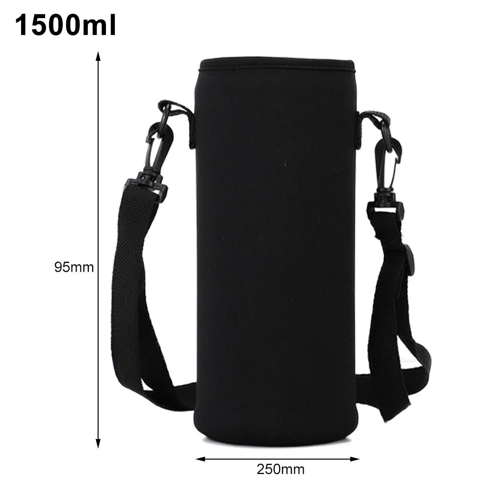 

Water Bottle Carrier Insulated kettle Cover Bag Shoulder Strap Kettle Pouch Holder 610ML/800ML/1100ML/1500ML