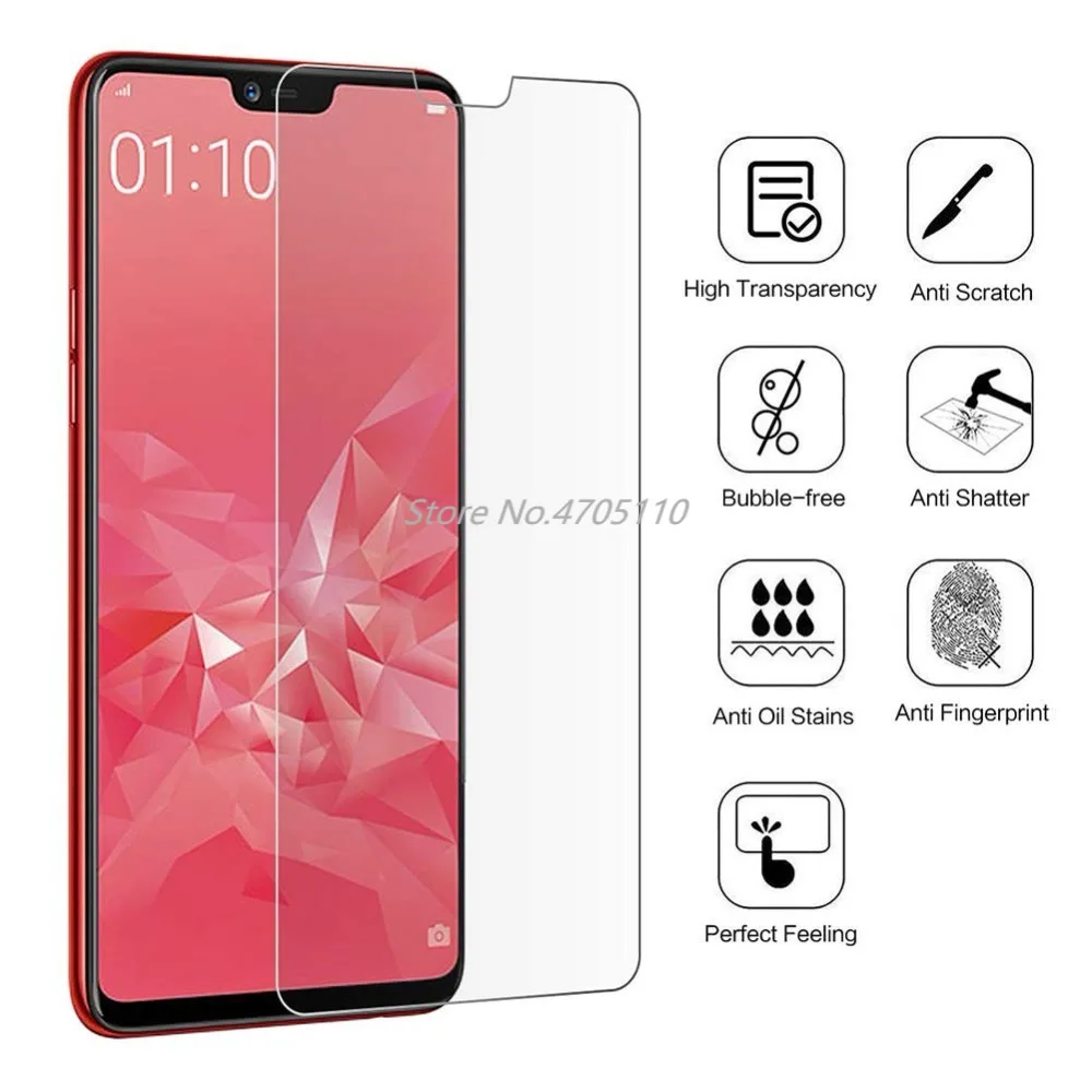 Твердость 9H закаленное стекло для OPPO A3 A3S мобильный телефон Защита экрана защита