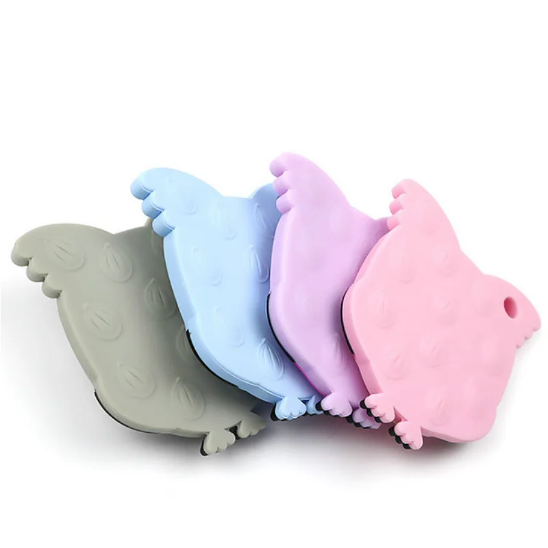 Детские Силиконовые Прорезыватели для зубов пищевой BPA бесплатно Прорезыватель игрушка грызунок животное сова детский спасательный круг Прорезыватель самодельная цепочка ожерелье-прорезыватель для детей