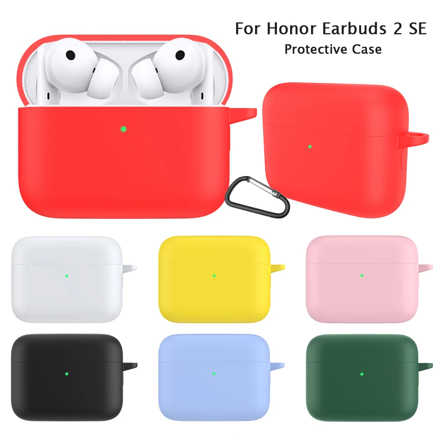 Protective Earphone Case Cover for Honor Earbuds 2 SE TWS Headset Silicone Pouch Shell for Honor Earbuds 2 Lite Accessory