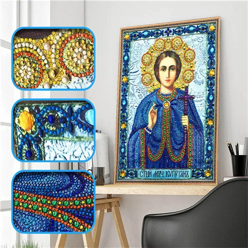 30x40 5D DIY Алмазная вышивка крестиком религиозный лидер Кристалл Алмазная мозаика в форме алмазной вышивки Стразы Украшения - Цвет: 30x40