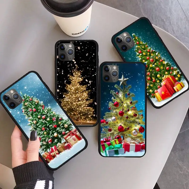 

Merry Christmas New Year Tree Phone Case for iPhone 11 12 mini pro XS MAX 8 7 6 6S Plus X 5S SE 2020 XR