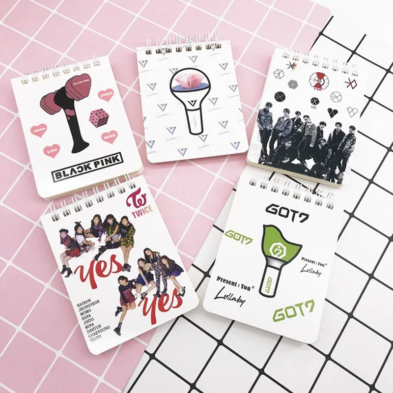 30 шт. KPOP Bangtan Boy BLACKPINK дважды Липкие заметки SEVENTEEN GOT7memo Pad IZONE Post It Notes TXT Signature канцелярские принадлежности