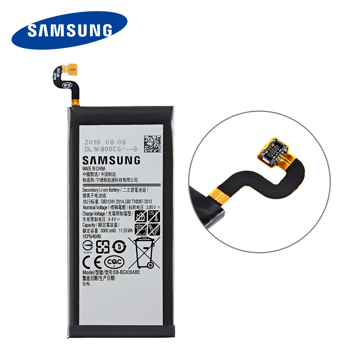 Аккумулятор SAMSUNG Orginal EB-BG930ABE EB-BG930ABA 3000mAh для GALAXY S7 SM-G9300 G930F G930A/L/V G9308 G930L G930P и др.