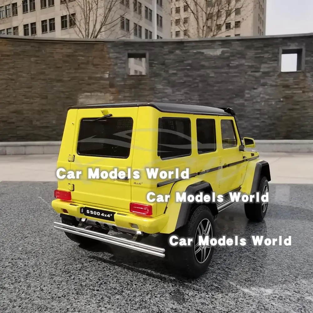 Модель автомобиля под давлением почти настоящая для G-класса 4x4 (желтый) 1:18 +