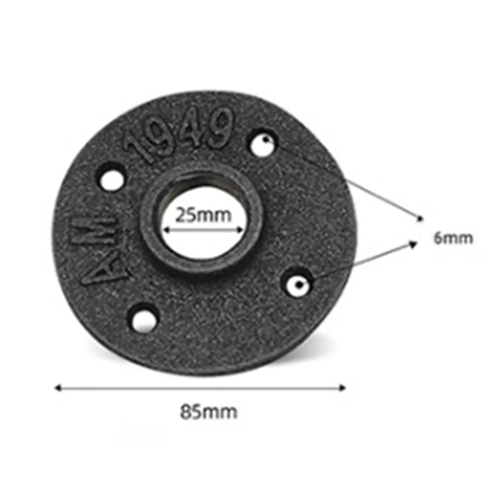 

Iron Pipe Fittings Malleable Threaded Black Floor Flange Iron Wall-mounted Installation Flanges Gietijzeren 1/2'' 3/4''