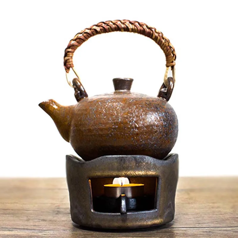 Японская грубая керамическая чайная плита керамические подсвечники кунг фу