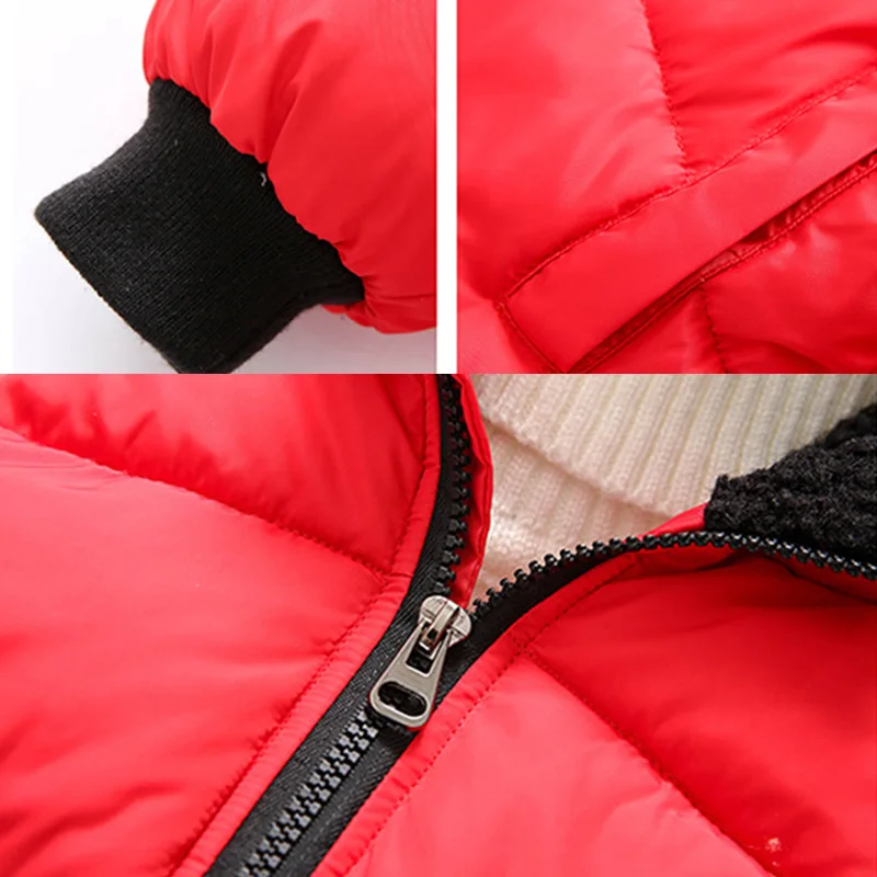 Зимняя Детская куртка теплый пуховик для маленьких мальчиков модная верхняя
