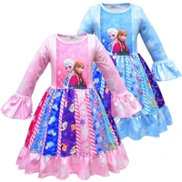 disney childrens wear fashion high quality skirt frozen 2 costume aisha anna princess skirt girls dress