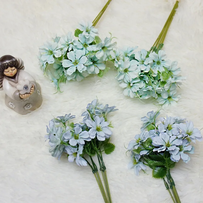 Букеты из 6 веток ручной работы цветок снежной травы искусственные цветы