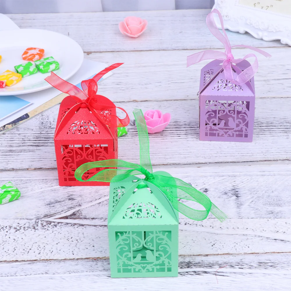 30 шт. выдалбливают конфеты ящик для хранения на свадьбу праздник Подарочная