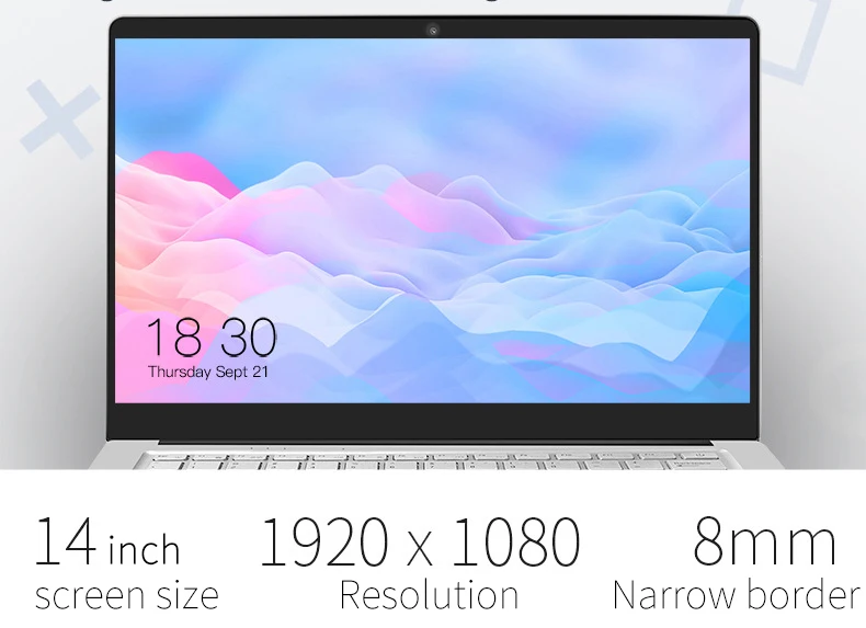 Ноутбук компьютер 14 дюймов Windows 10 Intel 8G + 360G SSD тонкий и легкий портативный ноутбук