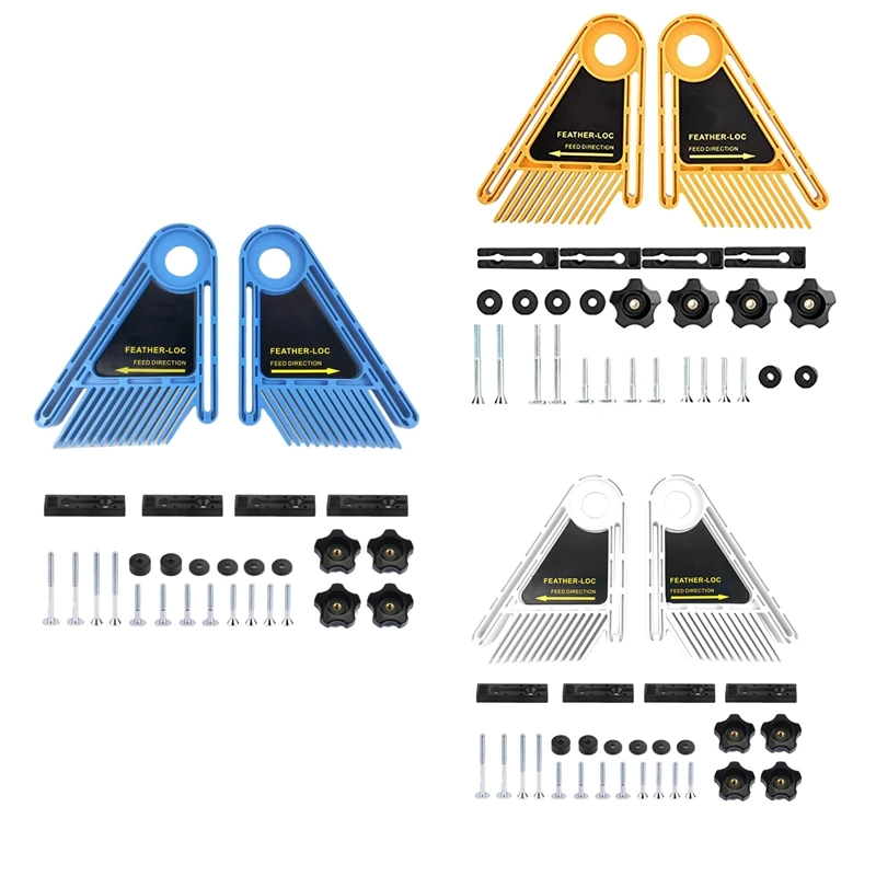 

Double Feather Boards, 2 Pack Adjustable Featherboards for Table Saw Bandsaw Fence Router Table and Table Saw Fence