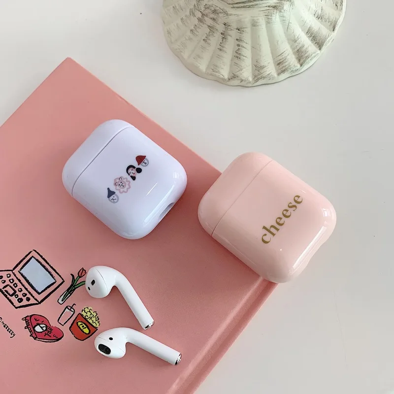 Чехол для Apple Airpods, чехол, милый мультяшный Bluetooth наушник, Жесткий Чехол для Airpods, чехол, аксессуары, чехол для наушников