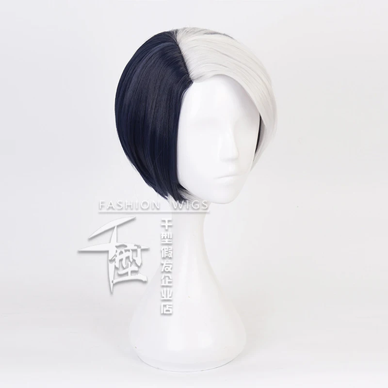 Витая Страна Чудес Divus Crewel Косплей короткий белый и черный парик + Бесплатный