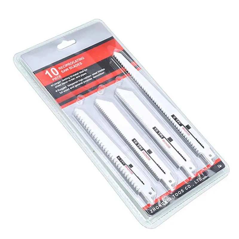 

4pcs Reciprocating Saw Blade Set High Carbon Steel Saber Saw for Wood Metal Cutting Power Tools Accessories