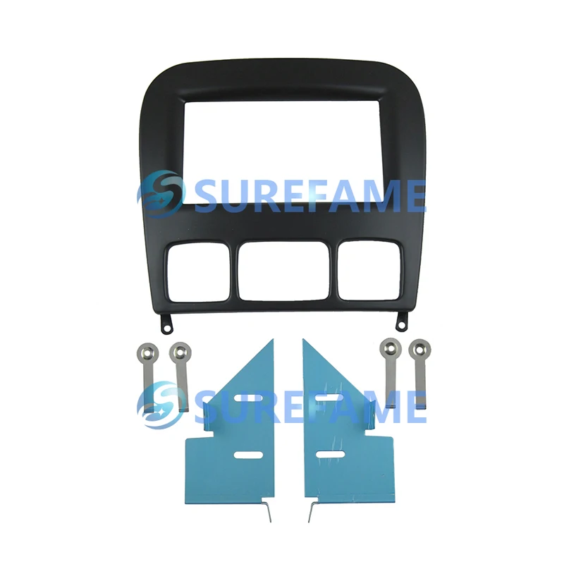Double Din Car Trim Surround Panel for MERCEDES BENZ S klasse W220 1998-2005 Radio Dash Mounting Kit Face Frame Bezel Cover | Автомобили и