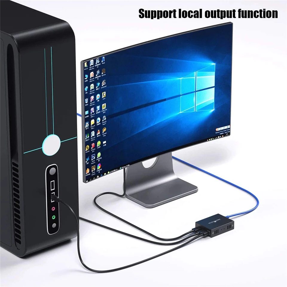 Navceker KVM HDMI USB удлинитель по TCP IP 200 м RJ45 CAT5e CAT6 1080P Сеть для ПК|hdmi usb|hdmi hdmiusb cable hdmi |