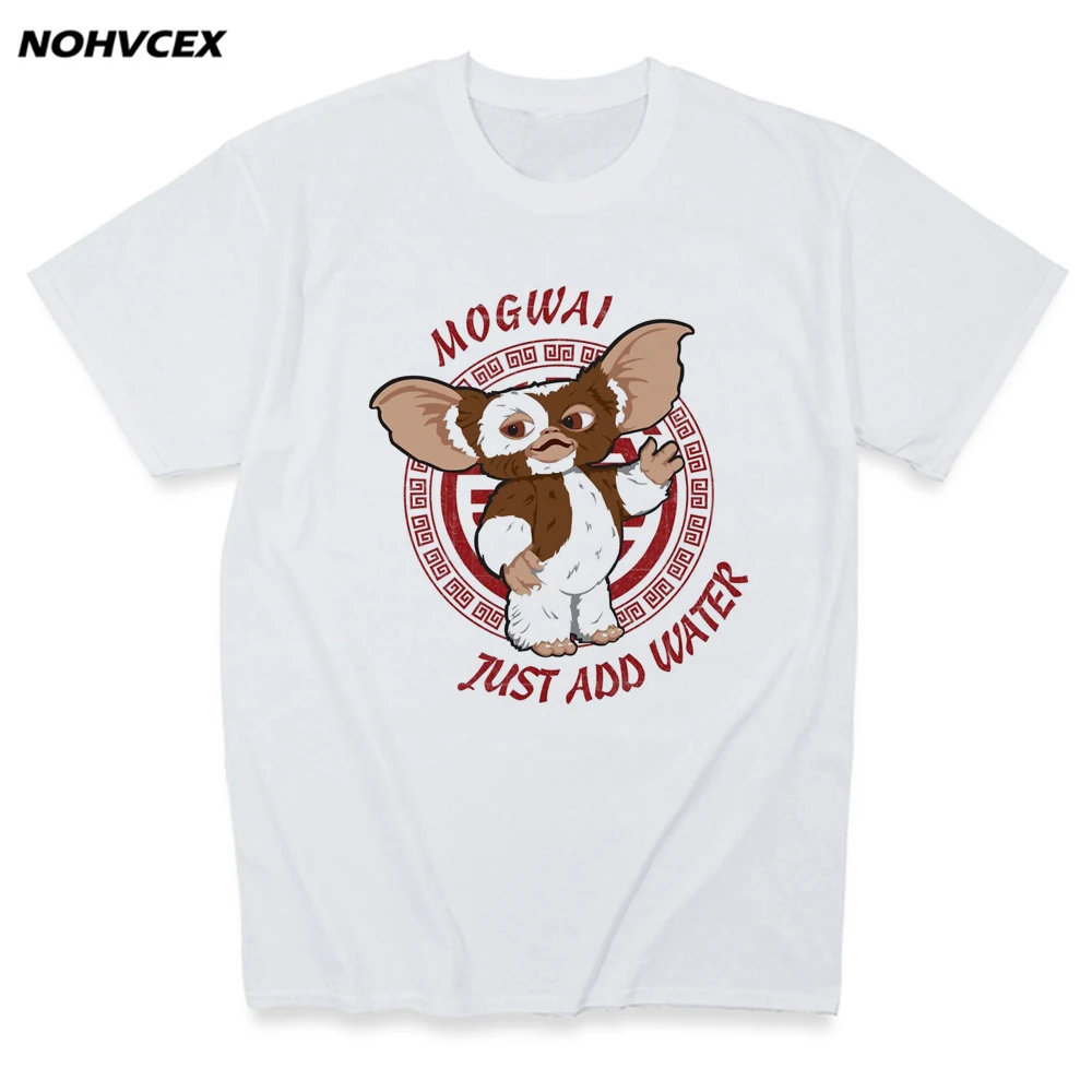 Забавные Gremlins 100% хлопок Gizmo 80s фильм Mogwai футболка с монстром топы Короткий рукав