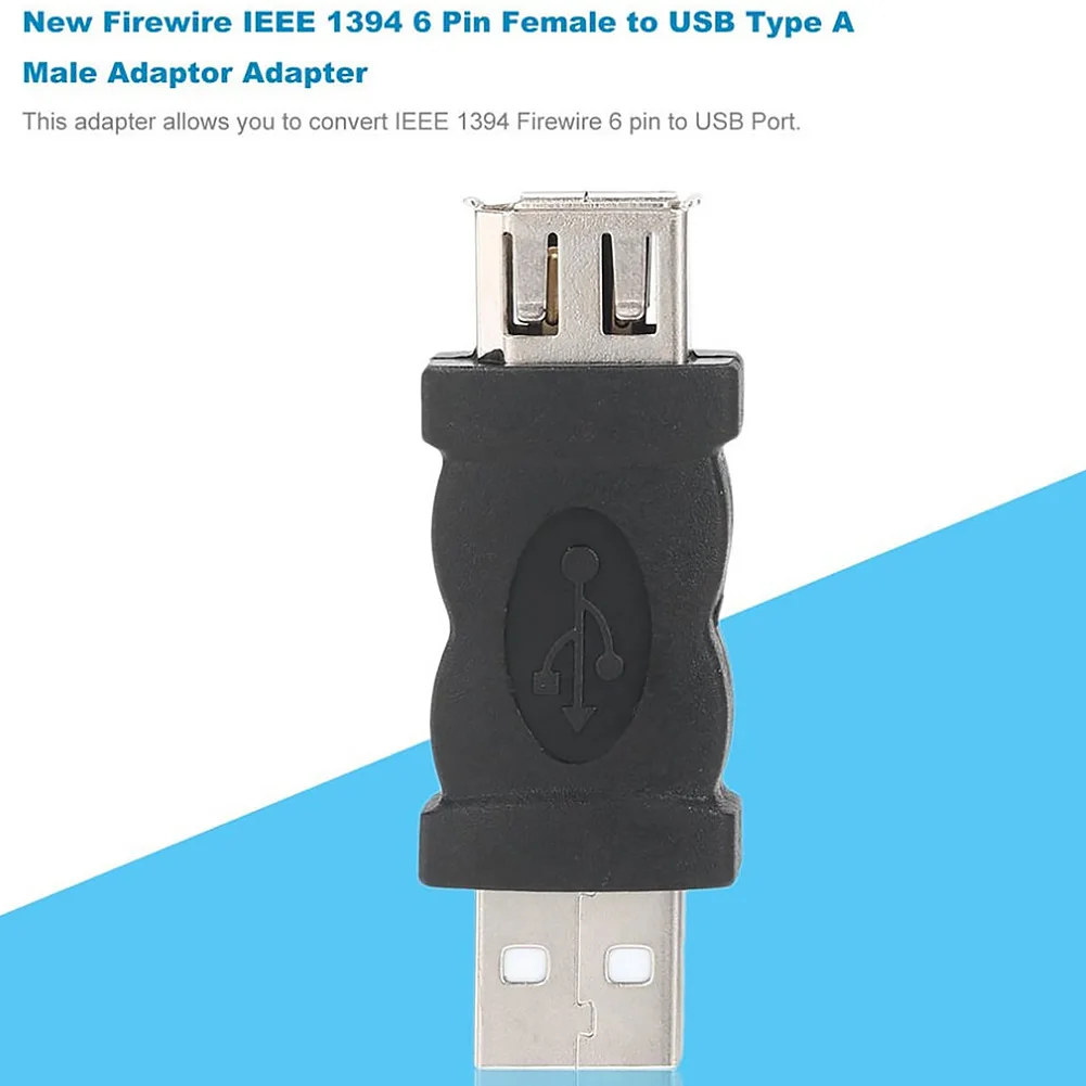 2 шт. 6 Pin прочный многоцелевой Firewire IEEE аксессуары ABS USB к 1394 адаптер-удлинитель