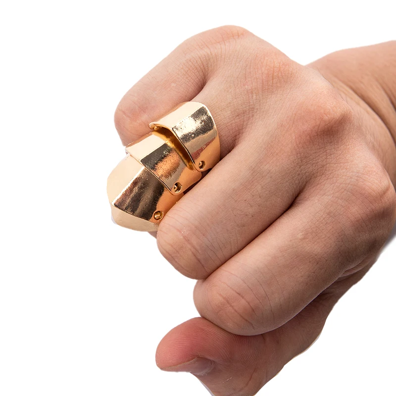The Latest Fashion Trend Retro Punk Style Creative Joint Armor Knuckle Metal Ring Men And Women Can Wear Jewelry Gift | Украшения и