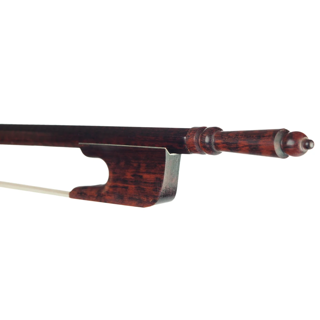 Naomi Professional 4/4 Violin/Fiddle Bow Baroque Style Snakewood Stick Natural Mongolia Horsehair Durable Use enlarge