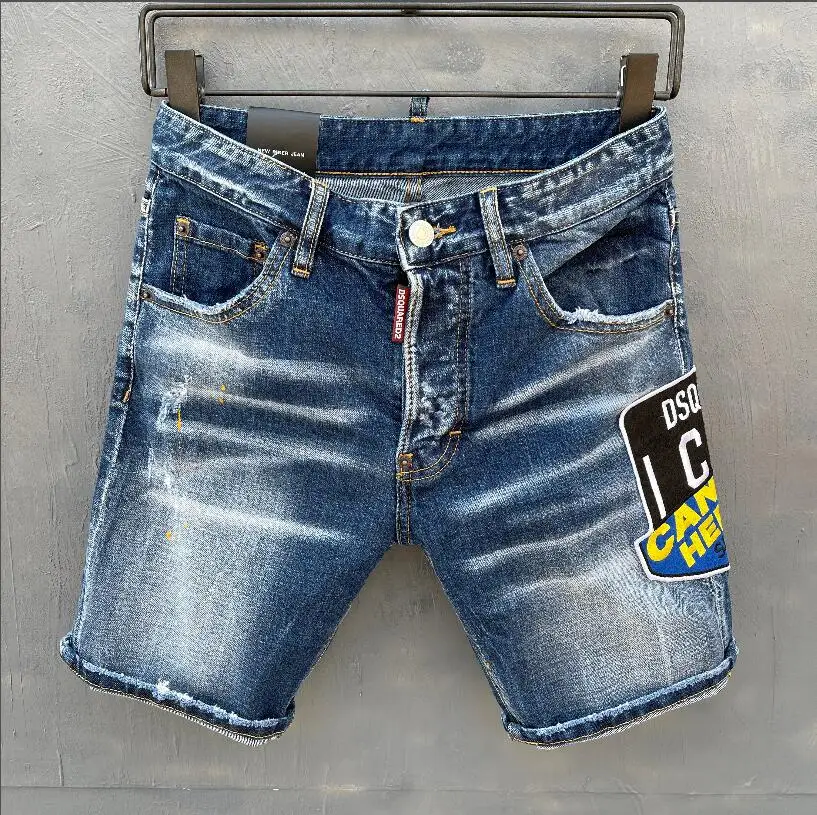 

Новинка Dsquared2 летние мужские короткие джинсы модные повседневные зауженные высококачественные джинсовые шорты одежда 3001